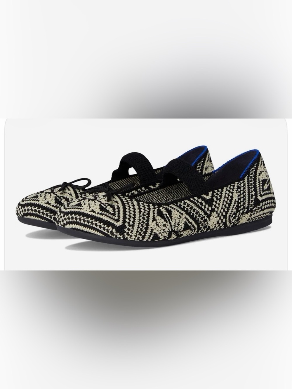 Rothy's Kids Black mosaic 
Bow Mary Jane
(Toddler/